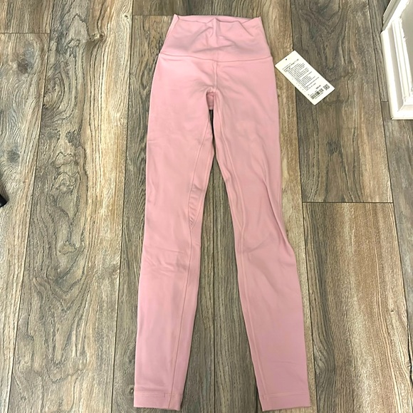 lululemon athletica Pants - Lululemon light pink Align HR Pant 28” size 0 NWT